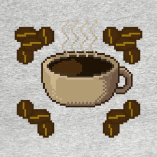 Coffee Cup Pixel Art T-Shirt